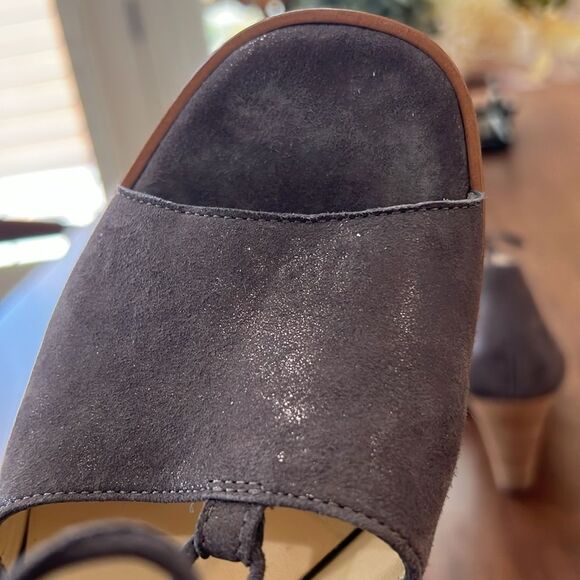 Paul Green Veronica Strappy Sandal Earth Metallic Leather Lace-Up Block Heel 9 - Picture 10 of 10